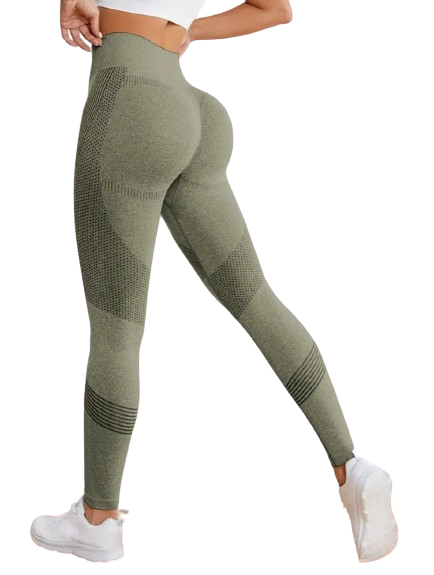 Army Green Booty Lifting Leggings