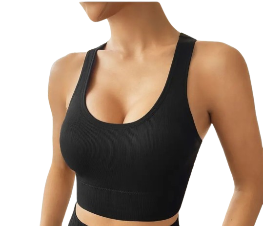 Black Criss/Cross Sports Bra