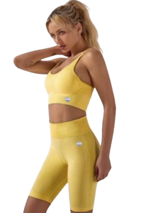 Yellow Seamless Short Set ( 2 piece)